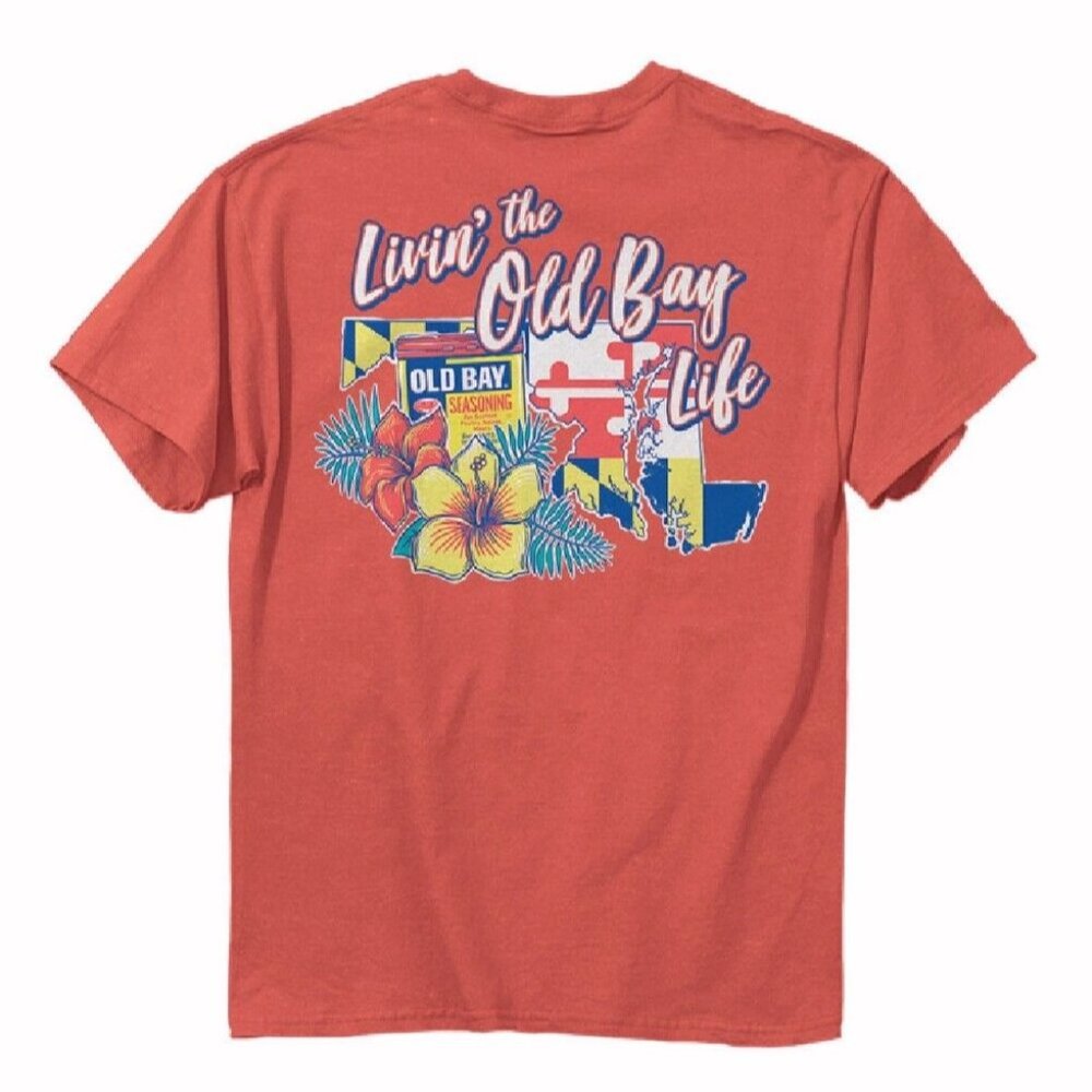 Livin’ The Old Bay Life Short Sleeve T-Shirt - NEW Fast Ship